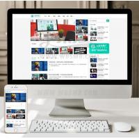 (自适应手机版)响应式自媒体运营培训教程类网站织梦模板 HTML5新闻博客网站源码